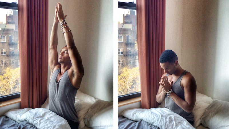 A 5-Minute Morning Yoga Practice You Can Do In Bed