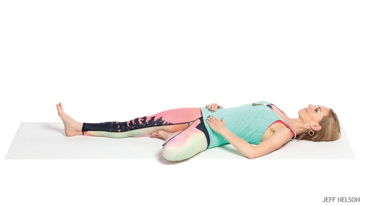Yogapedia Dec 14 Reclining Tree Pose Supta Vrkasana Yogapedia Dec 14 Reclining Tree Pose Supta Vrkasana