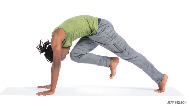 Jan 2015 Home Practice Knee to Nose Pose Jan 2015 Home Practice Knee to Nose Pose