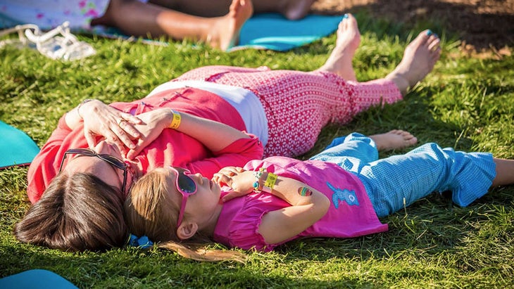 Savasana at the The Yoga Garden at the White House