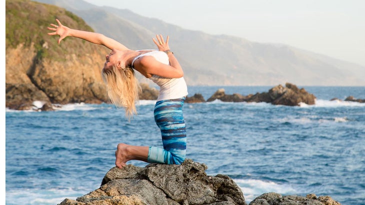Shiva Rea Ustrasana with Moksha Mudra Shiva Rea Ustrasana with Moksha Mudra
