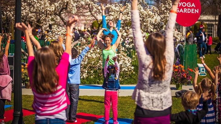 The Yoga Garden at the White House, Mountain Pose The Yoga Garden at the White House, Mountain Pose