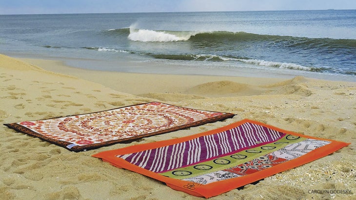 travel beach yoga mat