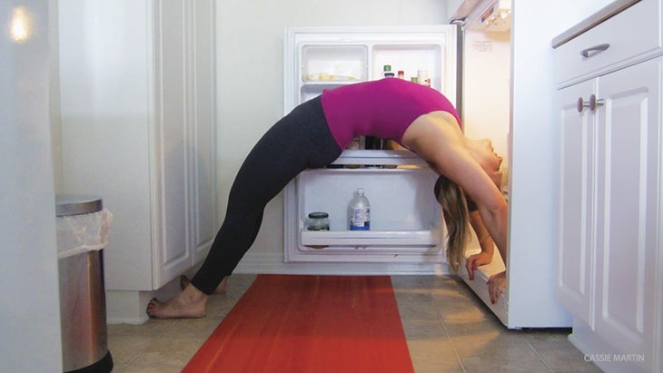 Backbend in Kitchen Fridge Backbend in Kitchen Fridge