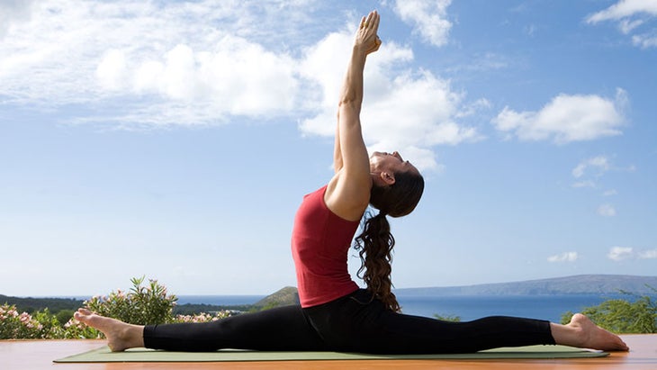 Nicki Doane in Monkey Pose. Nicki Doane in Monkey Pose.