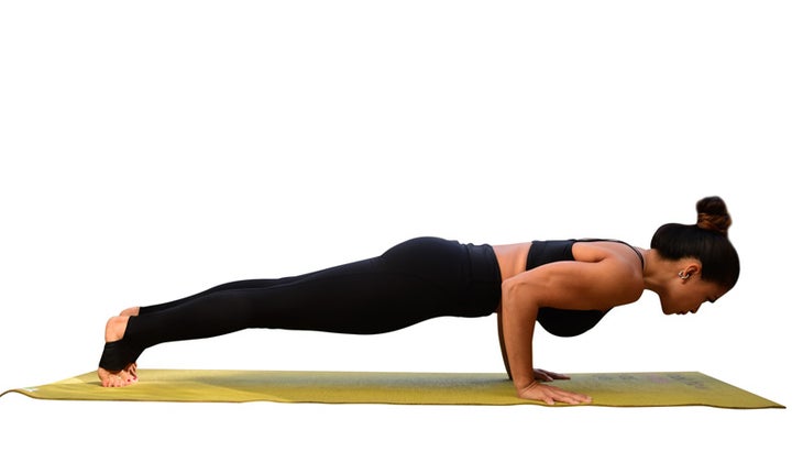 Two Fit Moms perform Chaturanga Dandasana. Two Fit Moms perform Chaturanga Dandasana.