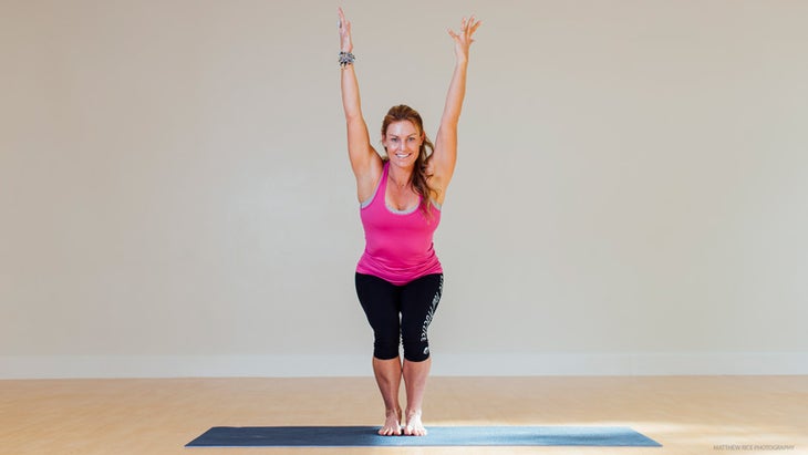 02-Chair chair pose, uktasana