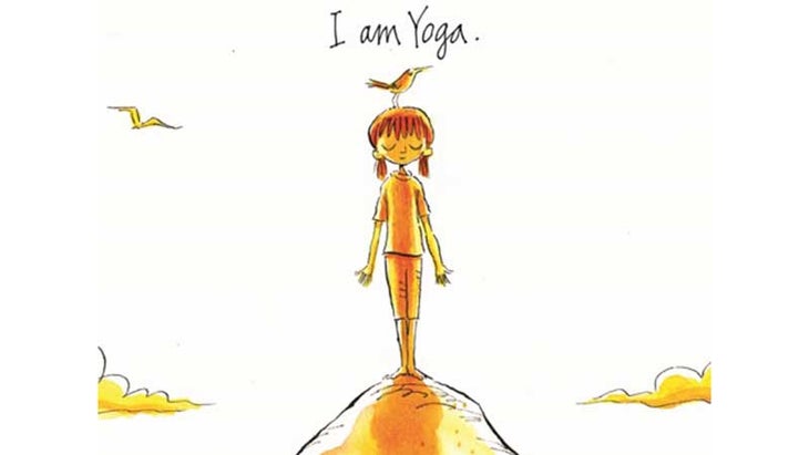 IAMYOGA7 standing at attention pose, samisthiti