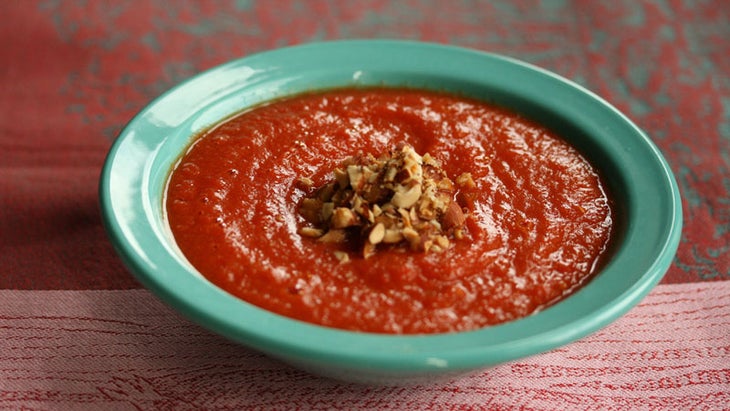 Jennifer Iserloh's red pepper tomato soup. Jennifer Iserloh's red pepper tomato soup.
