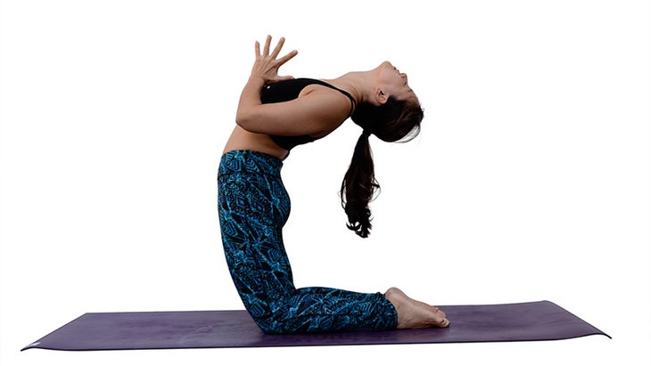 Two Fit Moms in Camel Pose Two Fit Moms in Camel Pose