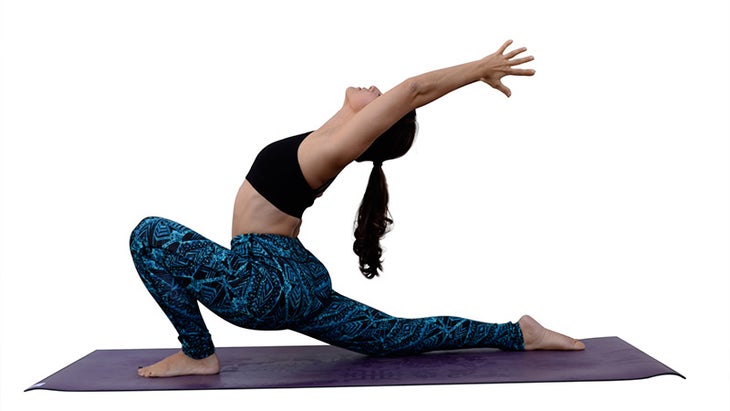 Two Fit Moms perform Low Lunge Two Fit Moms perform Low Lunge