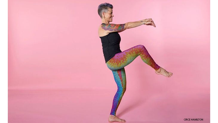 Dana Trixie Flynn performs Dancing Ganesha mudra. Dana Trixie Flynn performs Dancing Ganesha mudra.