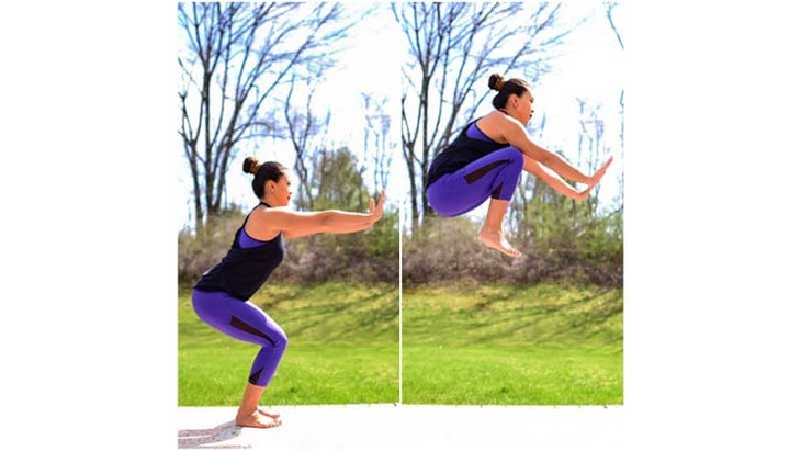 Two Fit Moms perform Flying Crows. Two Fit Moms perform Flying Crows.