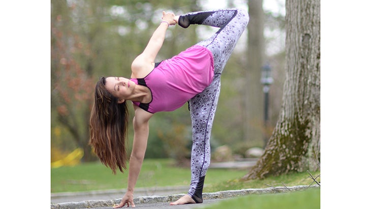 Two Fit Moms perform Sugarcane pose. Two Fit Moms perform Sugarcane pose.