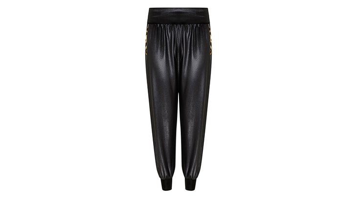 B-Boy Black and Leopard Velvet Lounge Pants B-Boy Black and Leopard Velvet Lounge Pants