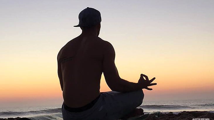 beach meditation, sunrise beach meditation, sunrise