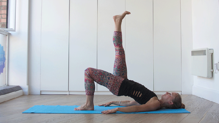 Bridge Pose, variation Bridge Pose, variation