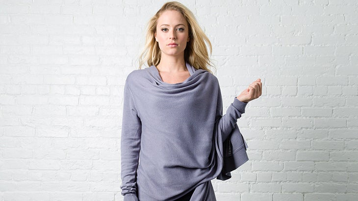 Crane and Lion Wrap Sweater
