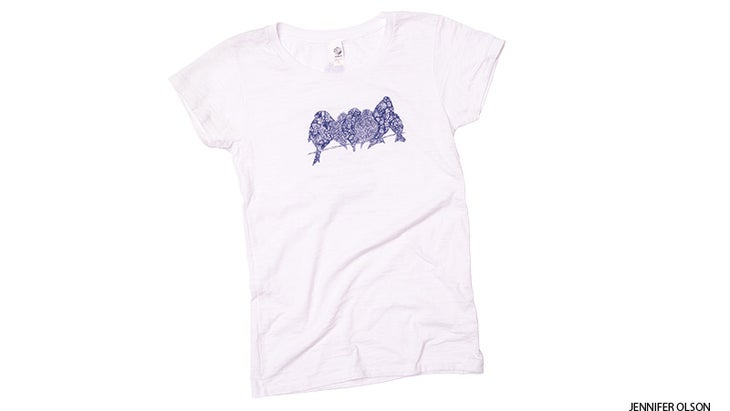 belabela Birds on a Wire Burnout Tee belabela Birds on a Wire Burnout Tee