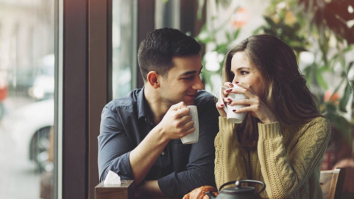 couple in cafe couple in cafe