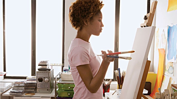 woman painting, creativity woman painting, creativity