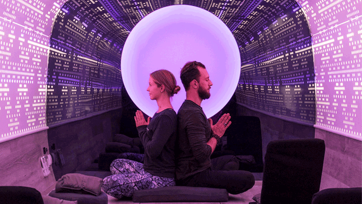 Live Be Yoga at the Be Time Mobile Meditation Studio in New York City