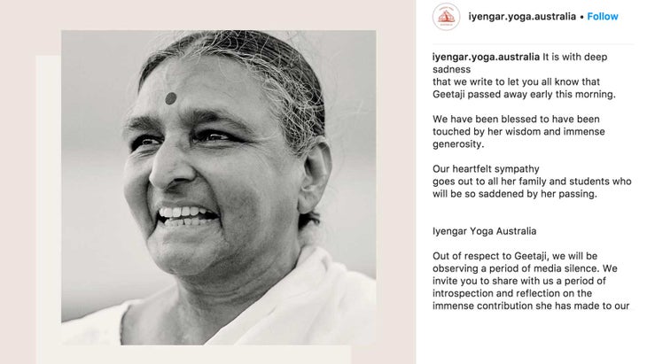 geetaiyengarinsta3 Geeta Iyengar Death