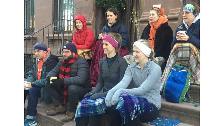 meditation on stoop