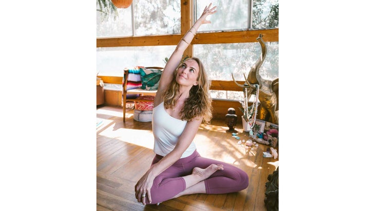 morningstretch-seatedtwist Mary Beth LaRue, morning stretch
