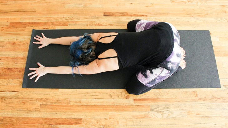 Child-Pose Yoga Poses and Heal Trauma. Child's Pose.