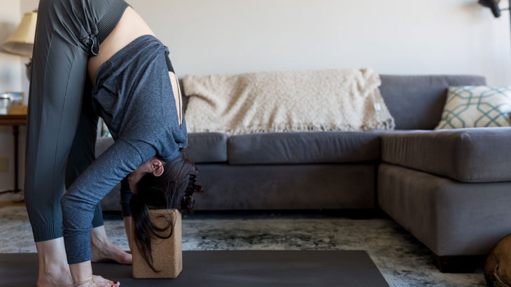 yoga for grief: Uttanasana (Standing Forward Fold)