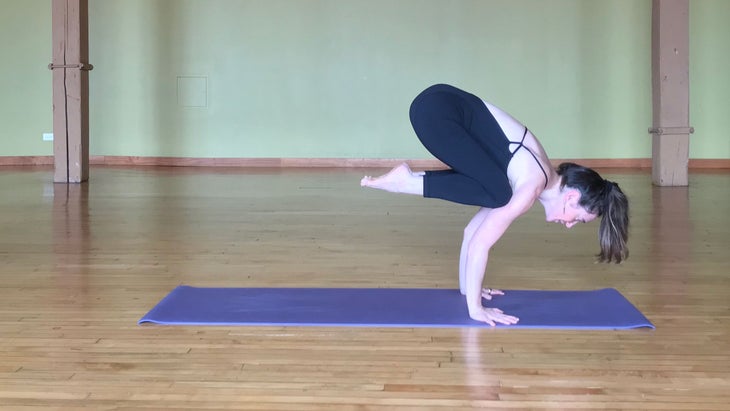 Crow-Pose Claire Mark in Crow Pose