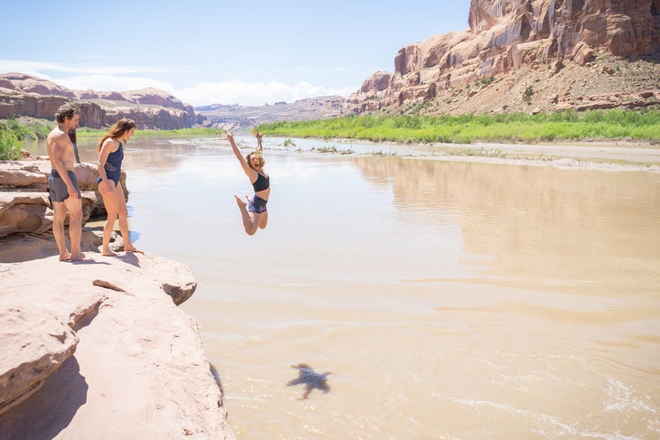 jumping in the river None