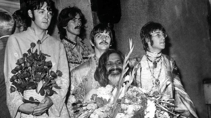 the-beatles-and-Maharishi None