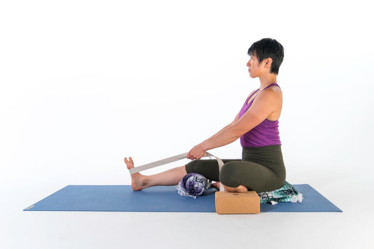 Reclining Hand-to-Big-Toe Pose (Supta Padangusthasana) Janu Sirsasana (Head-of-the-Knee Pose)