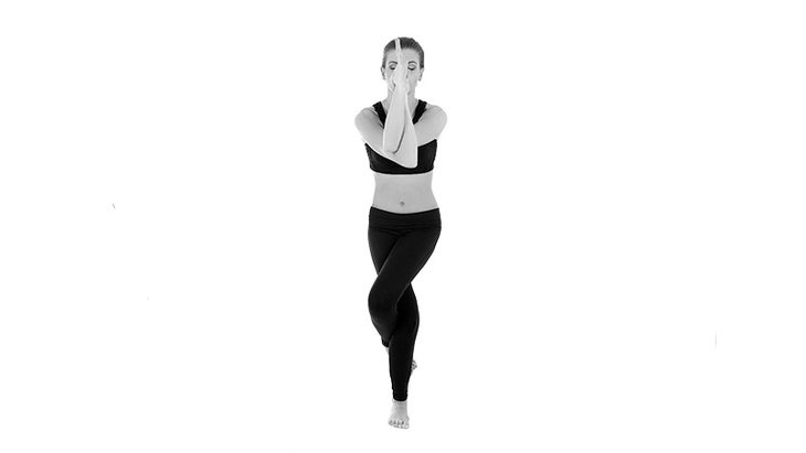 eagle pose eagle pose