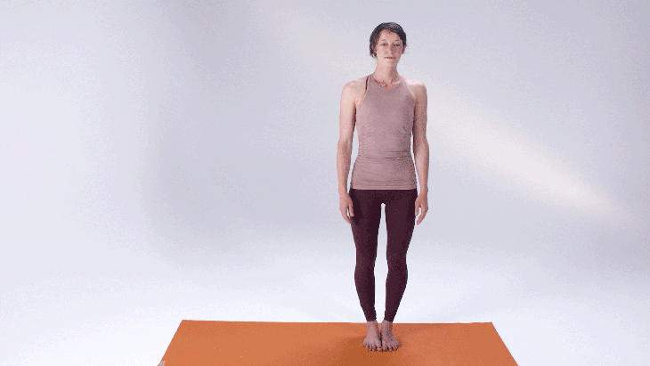 Woman demonstrates Tree Pose