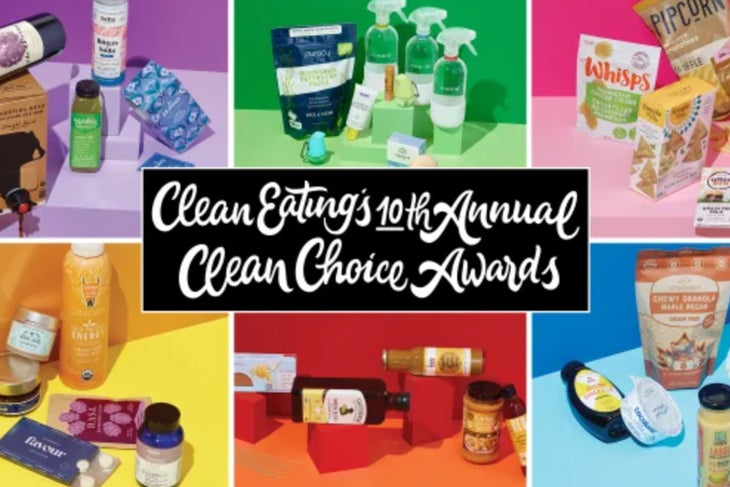 A photo illustration for Clean Eating's Clean Choice Awards