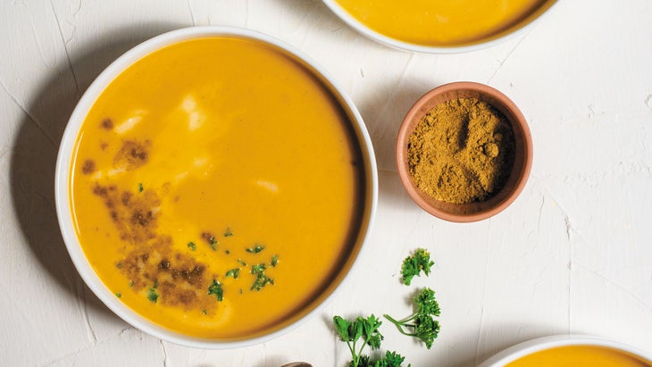 Golden Cream of Beet Soup from Root & Nourish