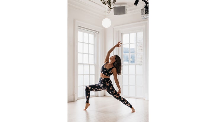 Reverse Warrior yoga pose