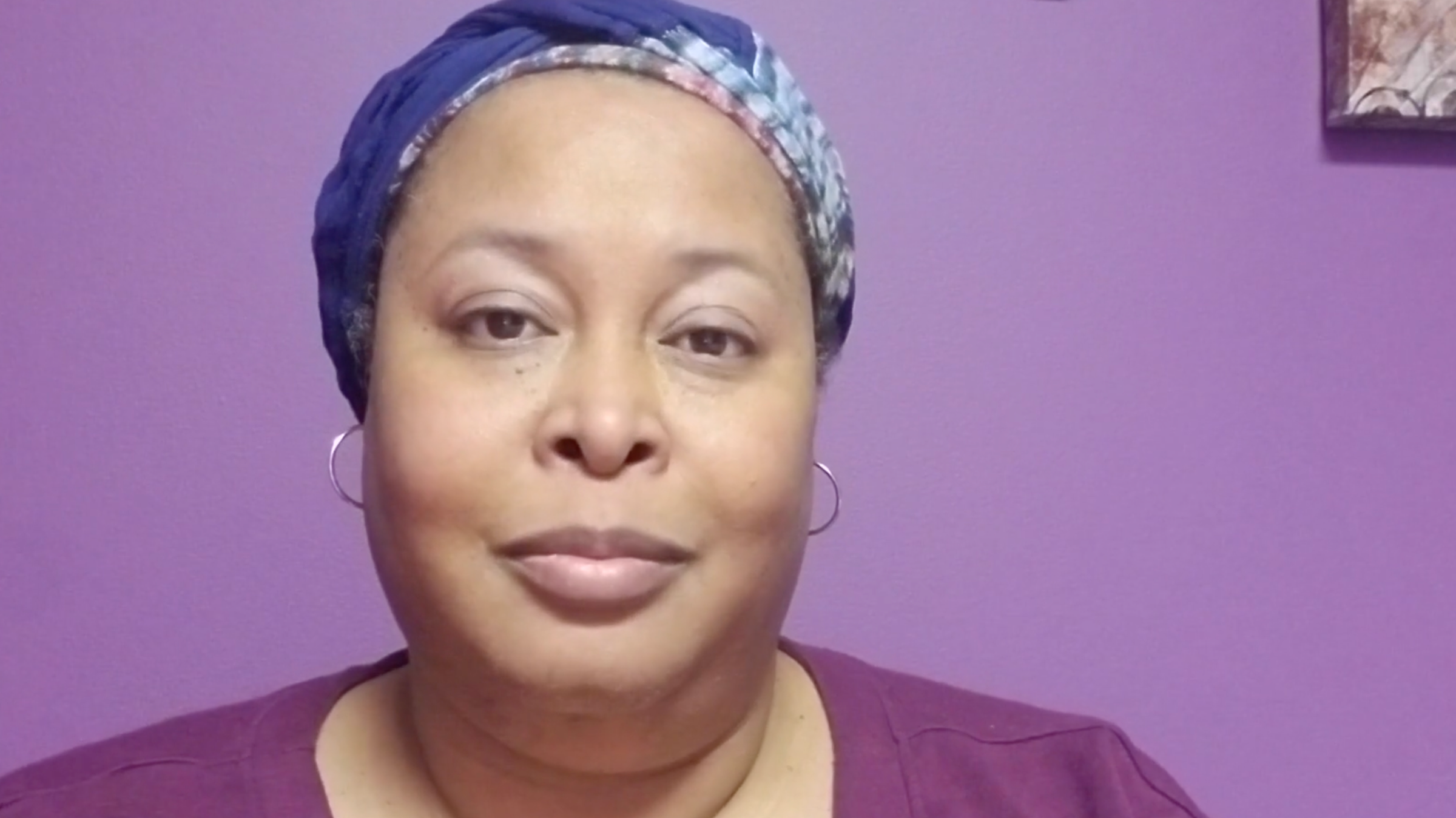 Kimberly Campbell guides a meditation on kinder self-talk