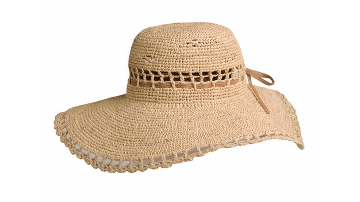 Floppy raffia hat
