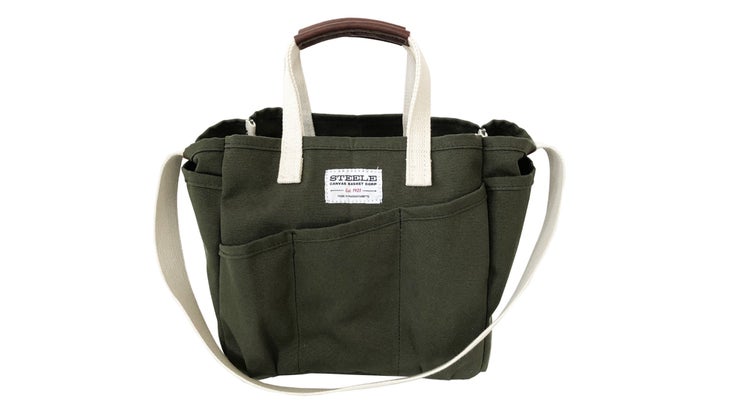 Dark green canvas tote