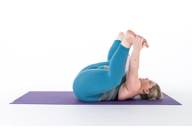 happy baby pose stretches hips