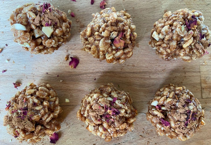 Ayurvedic summer recipes: Honey rose bites by Gabrielle Marchese
