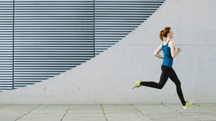 woman running