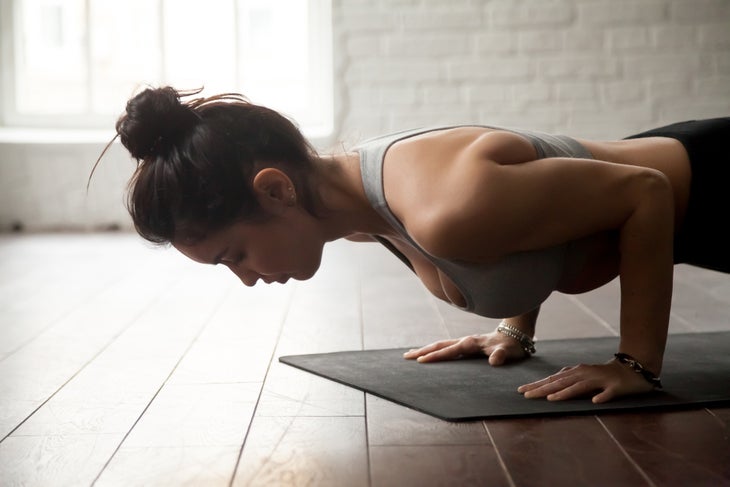 Pose of the Week Guide: Four Limbed Staff Pose (Chaturanga Dandasana) -  Oxygen Yoga Fitness