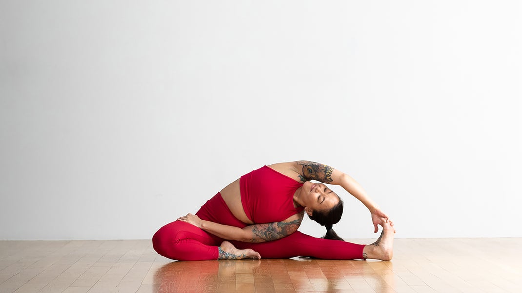 Revolved Head-to-Knee Pose