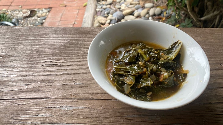 Collard greens vata recipe
