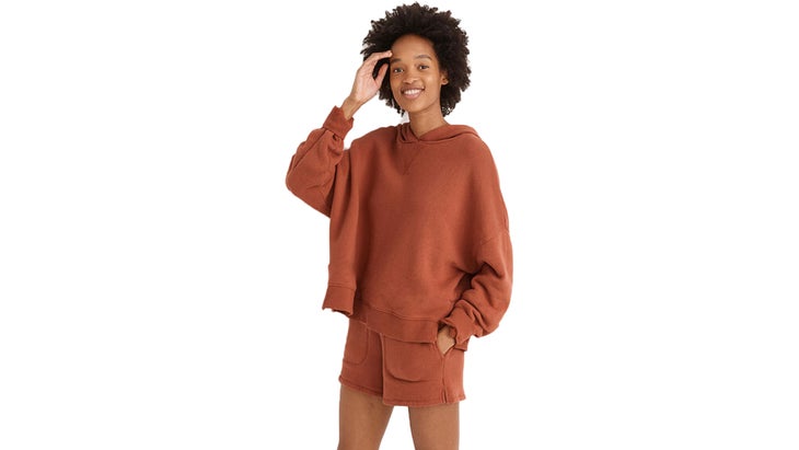 Madewell MWL Airyterry Hoodie Sweatshirt